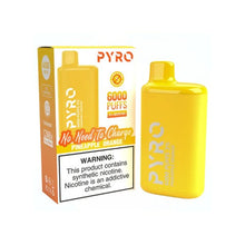 Load image into Gallery viewer, Pyro 6000 Puff Disposable Vape Pineapple Orange