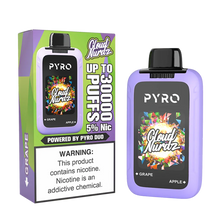 Load image into Gallery viewer, Pyro Duo x Cloud Nurdz 30K Disposable Vape
