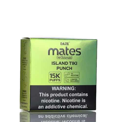 Island Tiki Punch-flavored Clickmate refill pods 9mL vape juice