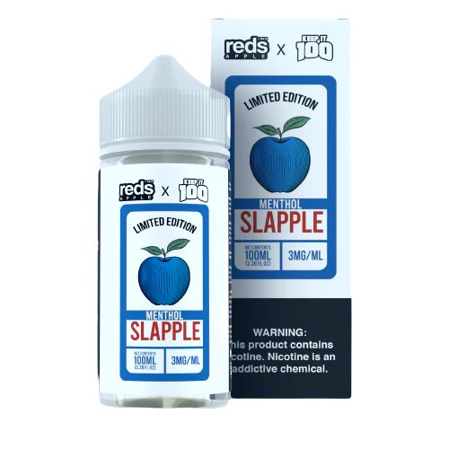 Reds X Keep It 100 Menthol Slapple Vape Juice 100ml