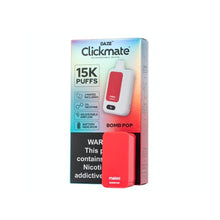 Load image into Gallery viewer, Clickmate 15k puffs disposable pod system vape
