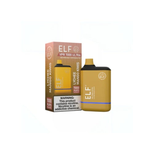 Elf VPR 7000 Ultra Disposable Vape Lychee Mango Kiwis