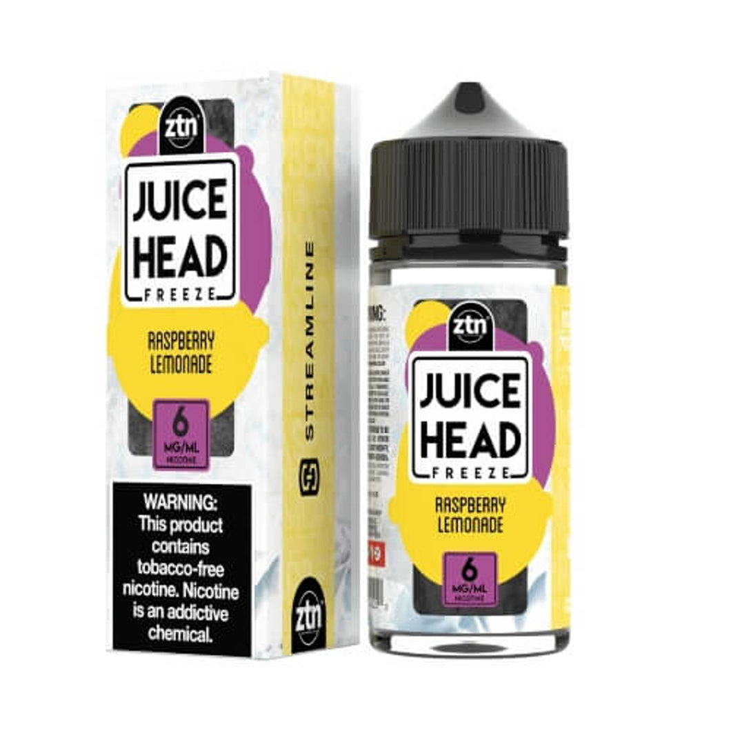 Juice Head Freeze E-Liquid - Raspberry Lemonade 100ml
