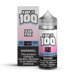 Keep It 100 Iced Pink 100ML box and bottle