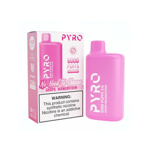 Pyro 6000 Puff Disposable Vape Grape Mangosteen