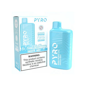 Pyro 6000 Puff Disposable Vape Smooth Mint