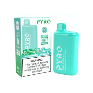 Pyro 6000 Puff Disposable Vape Watermelon Cucumber