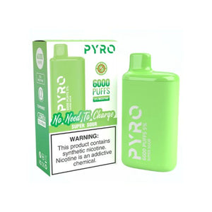 Pyro 6000 Puff Disposable Vape Super Sour