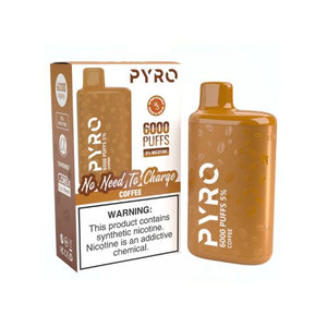 Pyro 6000 Puff Disposable Vape Coffee