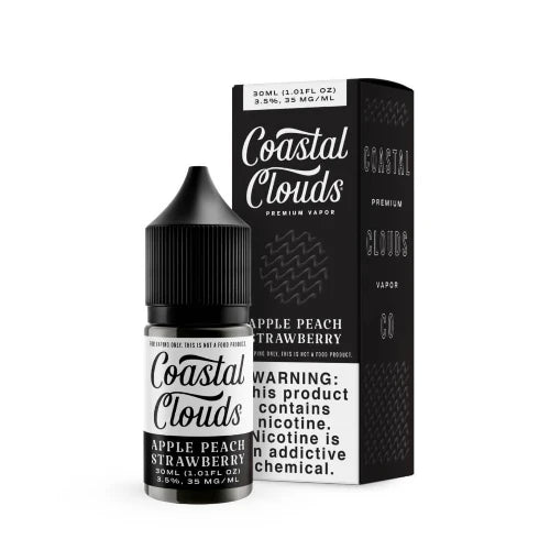 Coastal Clouds Salt E-liquid - Apple Peach Strawberry 30ml