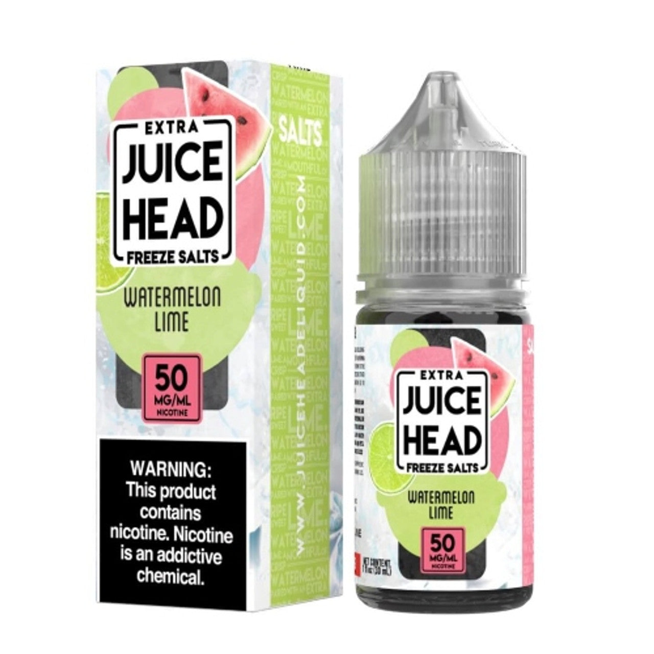 Juice-Head-Salt-E-Liquid-Watermelon-Lime-Freeze-30ml Juice Head Freeze Salt E-Liquid –Watermelon Lime 30 ml