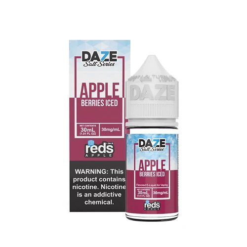 Reds-Apple-7-Daze-Salt-Series-Berries-ICED-30-ml 7 Daze Salt Series Apple Berries Iced Vape Juice