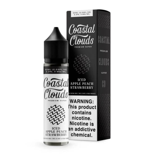 coastal-clouds-e-liquid-iced-apple-peach-strawberry-60ml Coastal Clouds E-liquid - Iced Apple Peach Strawberry 60ml
