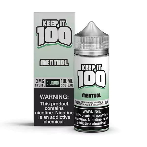 keep-it-100-synth-menthol-100-ml Keep It 100 Menthol 100ML bottle and box