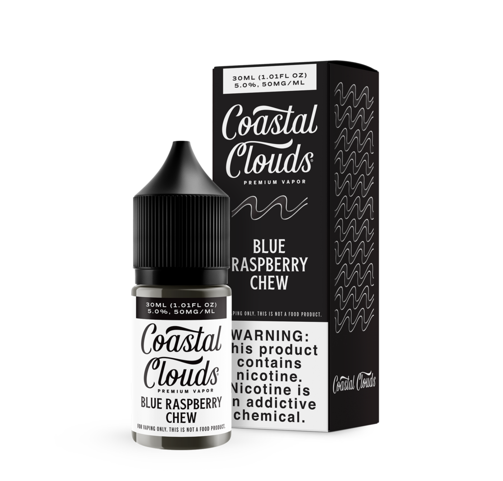 Coastal Clouds Salt Blue Raspberry Chew eJuice Coastal Clouds Salt Blue Raspberry Chew eJuice