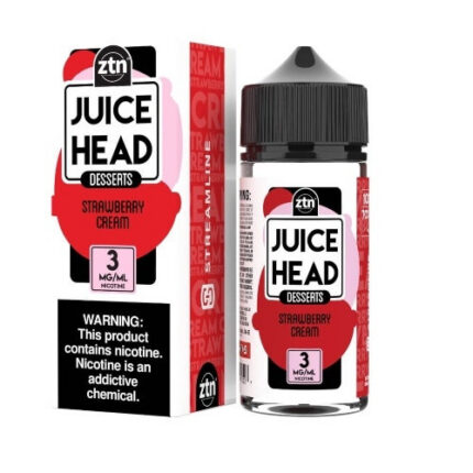 Juice Head Desserts E-Liquid – Strawberry Cream 100ml
