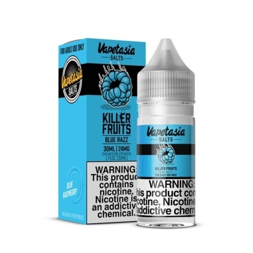 Vapetasia Killer Fruits Salt E-Liquid – Blue Razz 30ml Vapetasia Killer Fruits Salt E-Liquid – Blue Razz 30ml